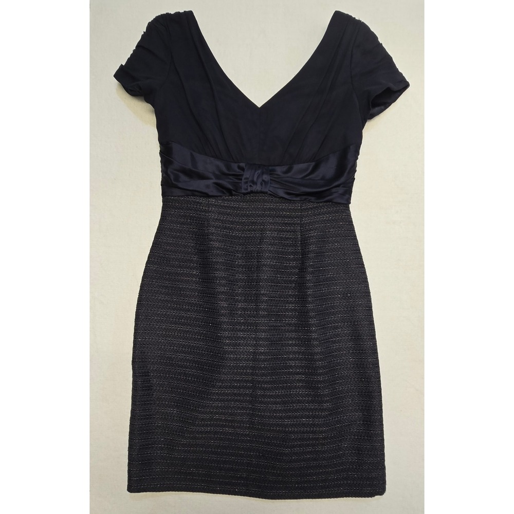 Antonio Melani‎ Womens Dress Navy Blue Sheath V-back Sweatheart Dress